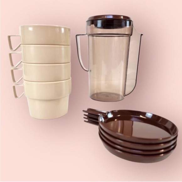 Plastimat Plastic Mugs & Pitcher Set - Picture 4 of 11